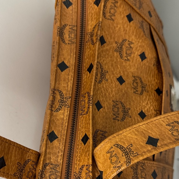 MCM Cognac Visetos Tote Bag - Picture 5 of 13